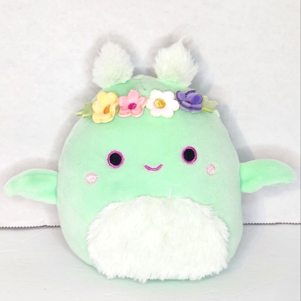 TOVE 🦋 Mint Green Moth Man w Flower Crown Original Squishmallow ☆》NWT《☆